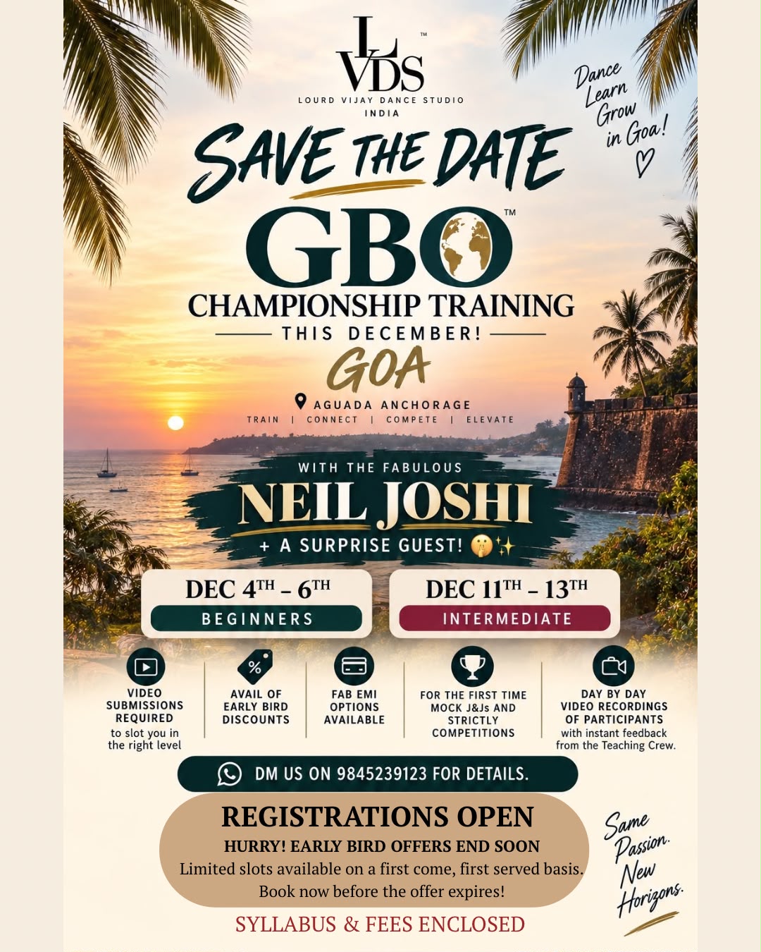 GBO Championship Training Intensive, Goa — Save the Date